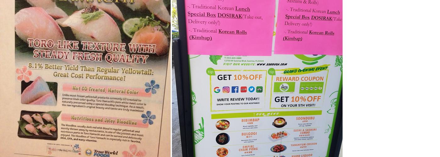 BBGO Menu