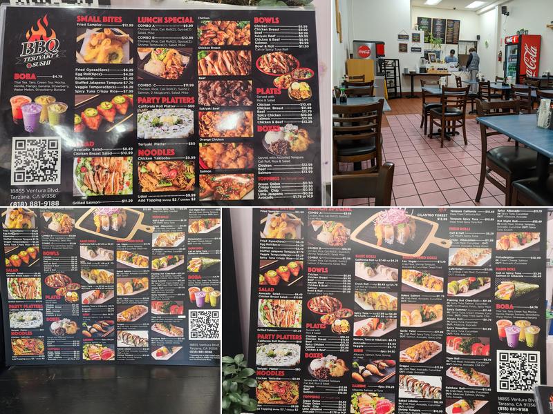 BBQ Teriyaki & Sushi Menu