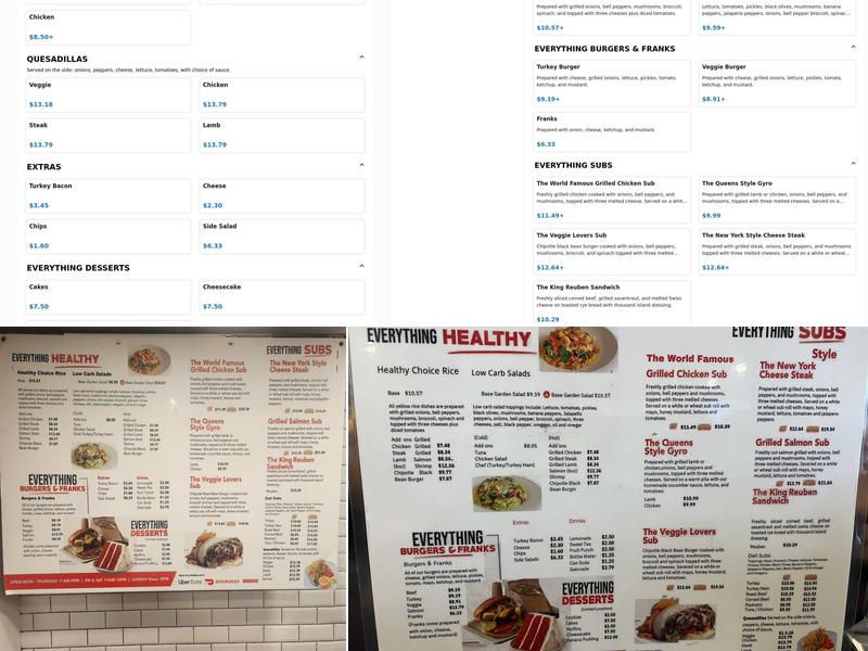 Mr Everything Cafe Menu