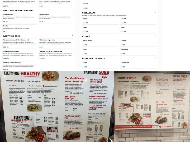 Mr Everything Cafe Menu