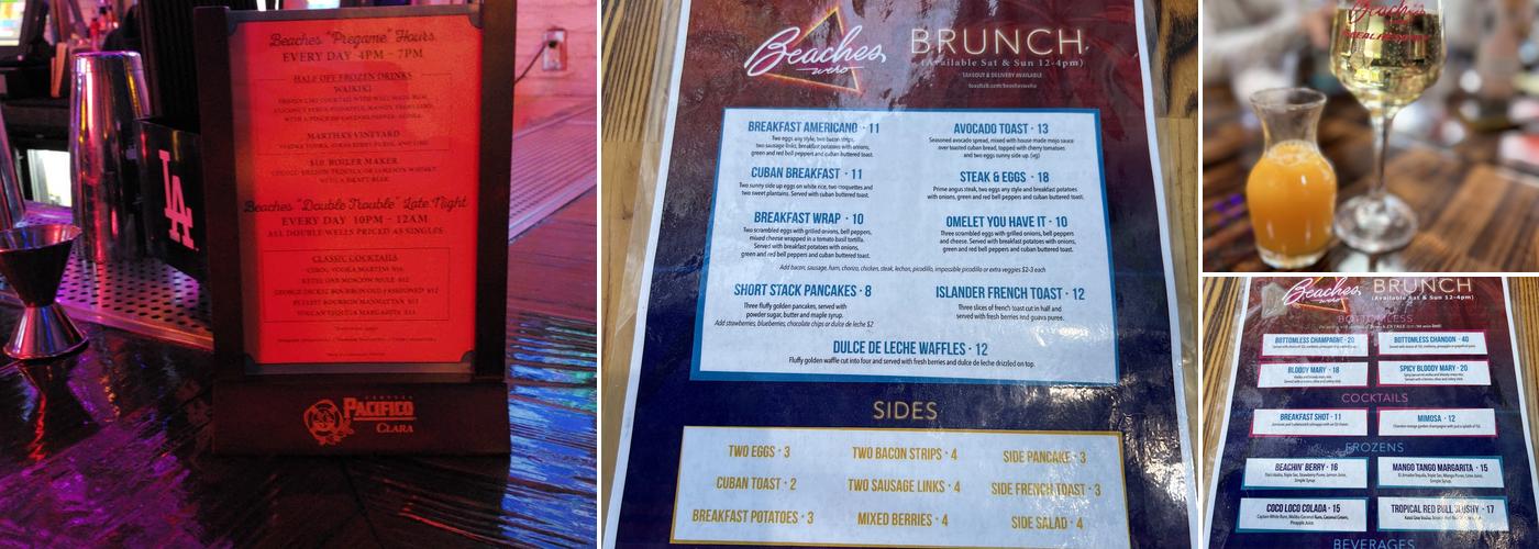 Beaches Weho Menu