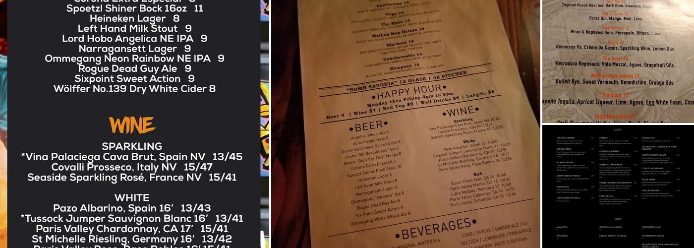 Beatstro Menu