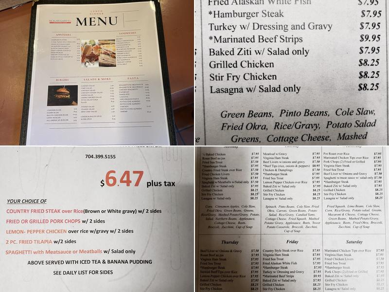 Beauregard's Menu