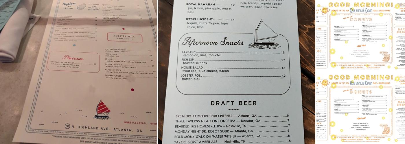 BeetleCat Menu