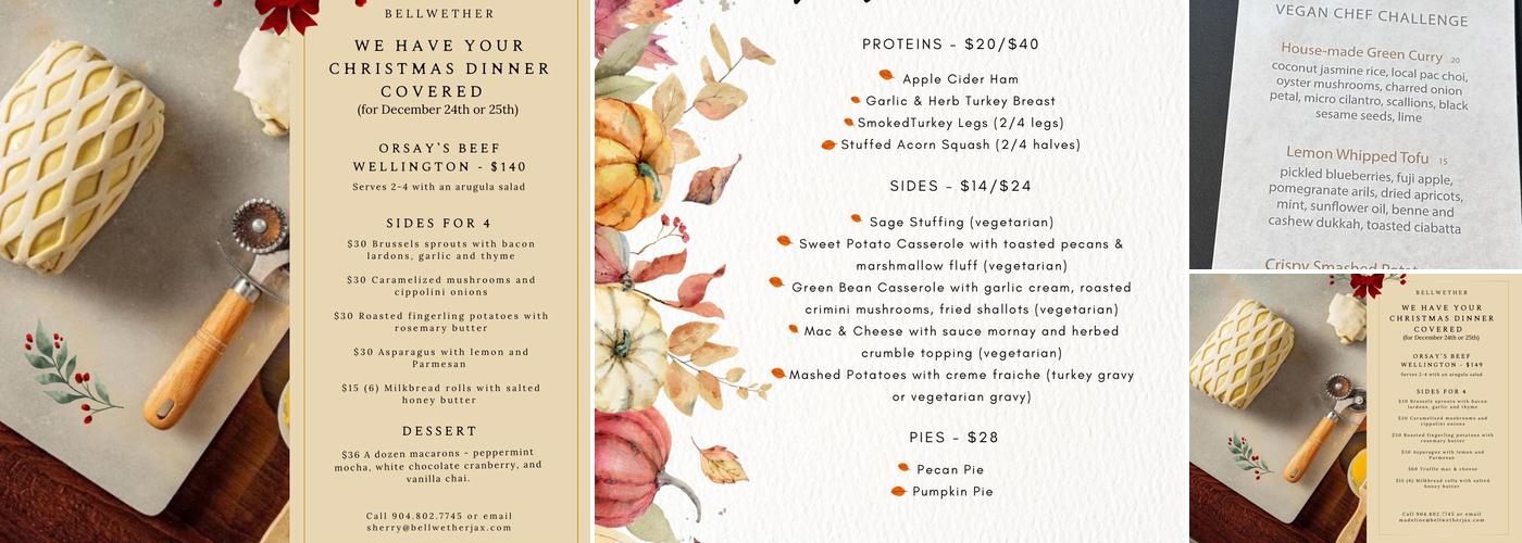 Bellwether Menu