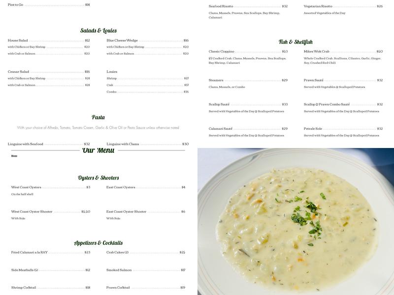 Betty Lou's Seafood & Grill Menu