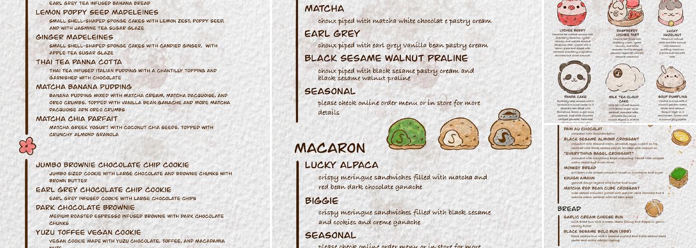Bibble & Sip Menu