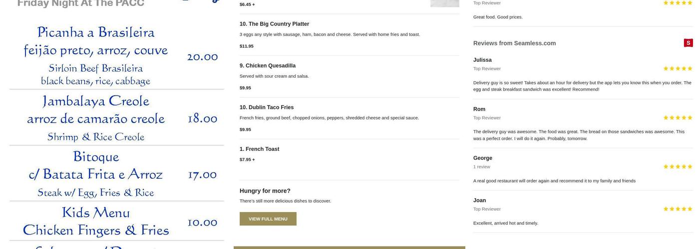 Munchies Menu