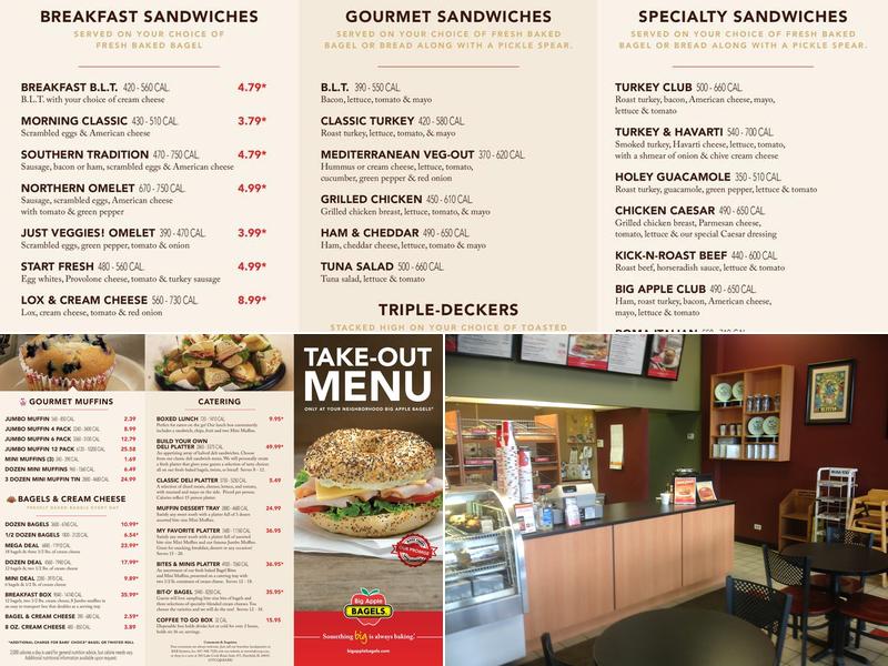 Big Apple Bagels Menu