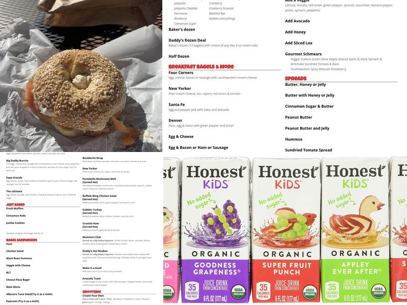 Big Daddy Bagels Menu