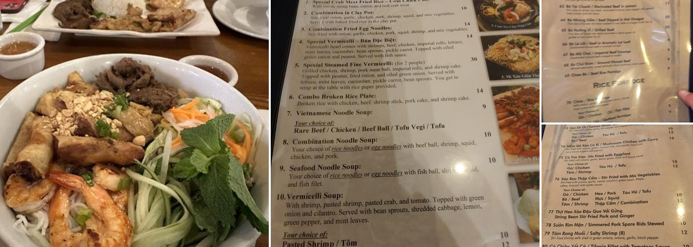 Binh Minh Quan Menu