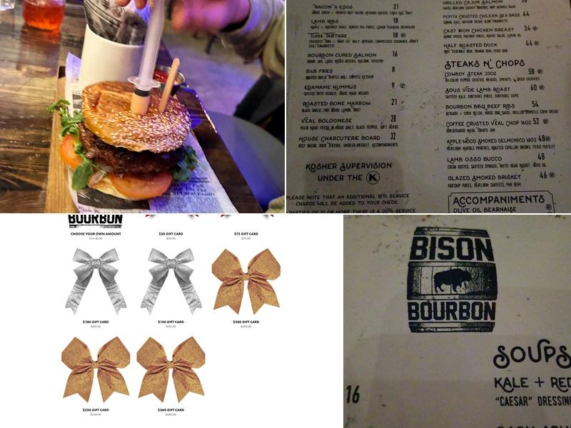 Bison & Bourbon Menu