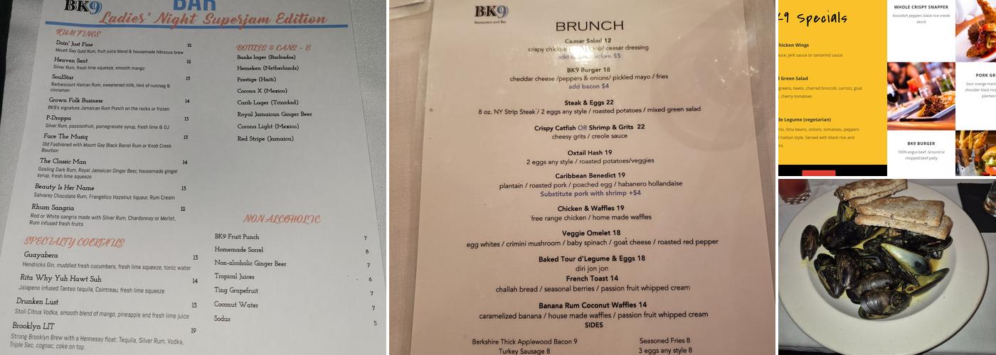BK9 Menu