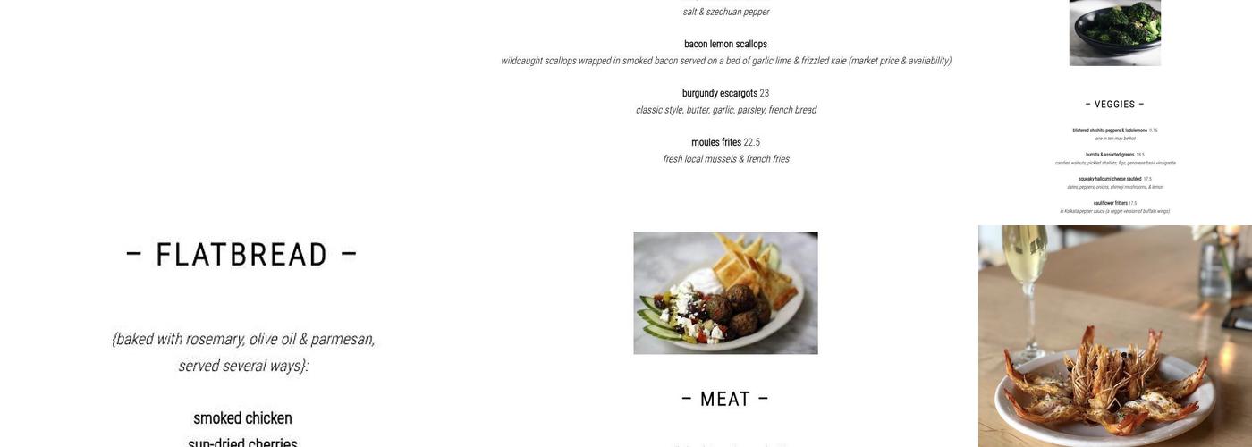 Black Bottle Gastrotavern Menu