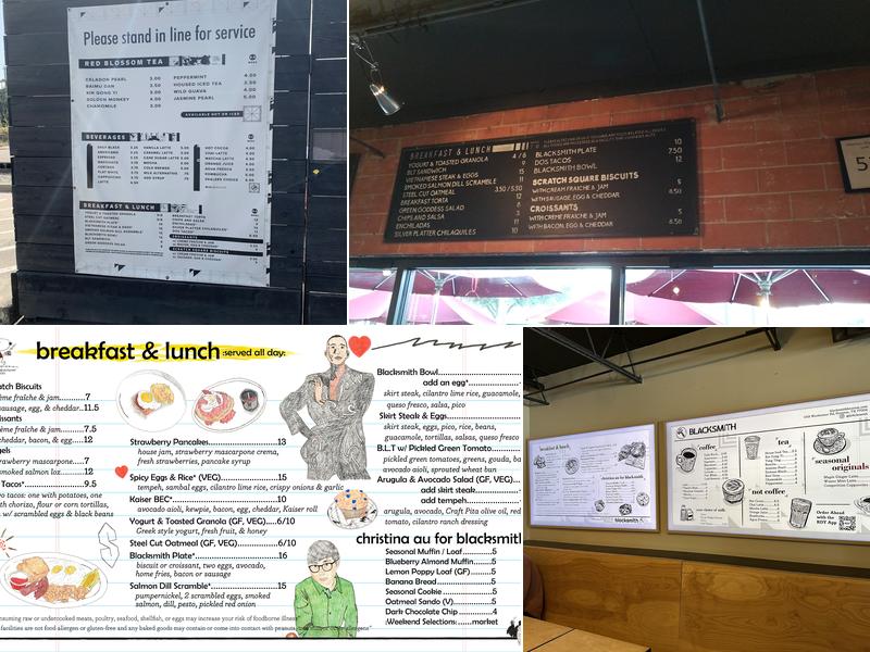 Blacksmith Menu