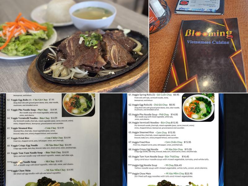 Blooming Vietnamese Cuisine Menu