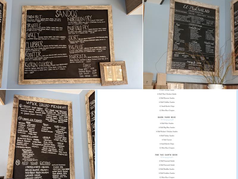 Blue Barn Steiner Menu