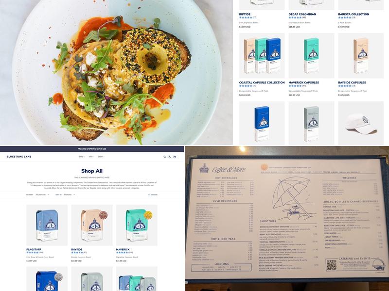 Bluestone Lane Manhattan West Café Menu