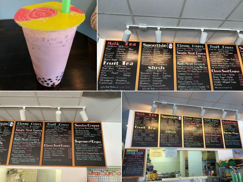 Boba & Crepes Menu