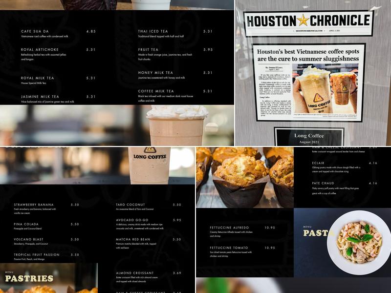 Long Coffee Menu