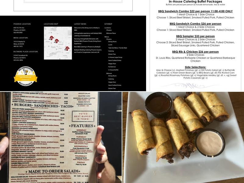 Bobby-Q BBQ Restaurant and Steakhouse Menu