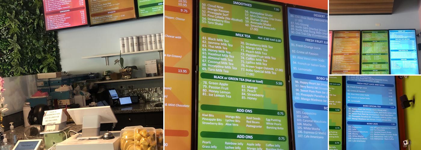 Bobo Drinks Menu