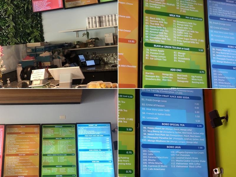 Bobo Drinks Menu