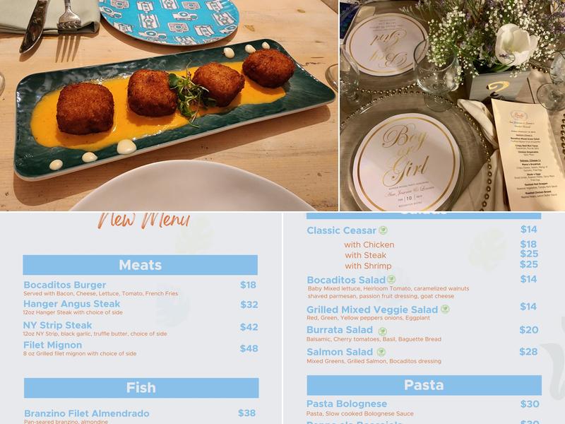 Bocaditos Bistro Menu