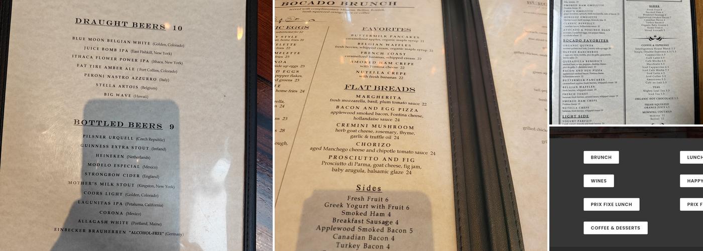 Bocado Menu