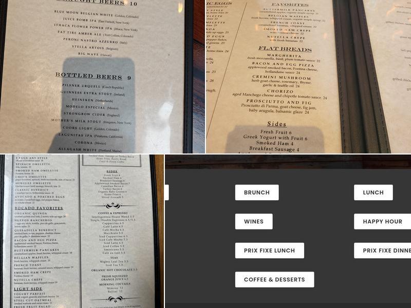 Bocado Menu