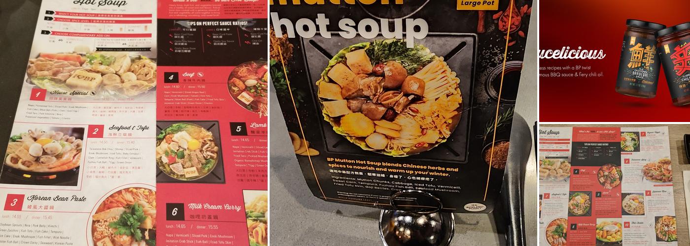 Boiling Point Menu