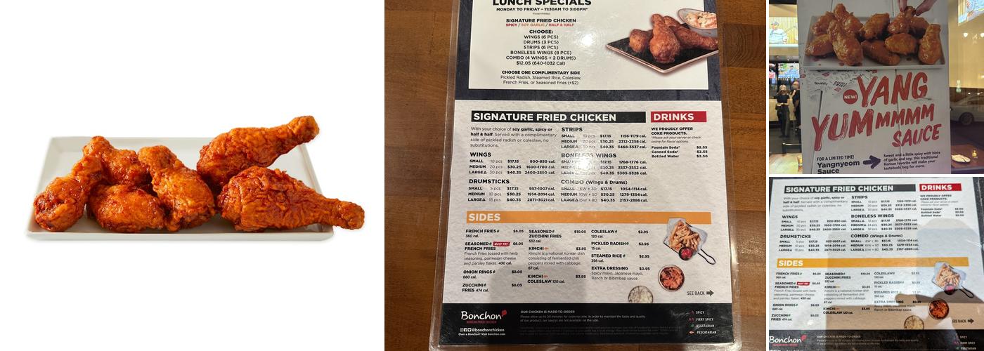 Bonchon 32nd st Menu