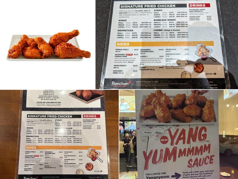 Bonchon 32nd st Menu