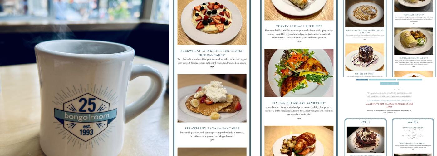 Bongo Room Menu