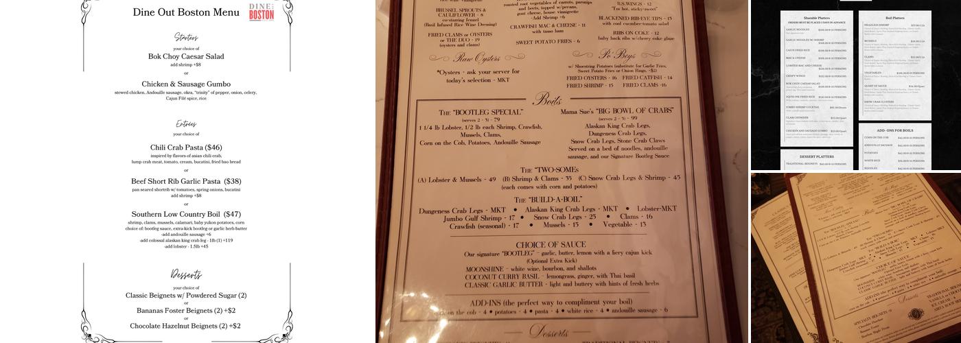 Bootleg Special Menu