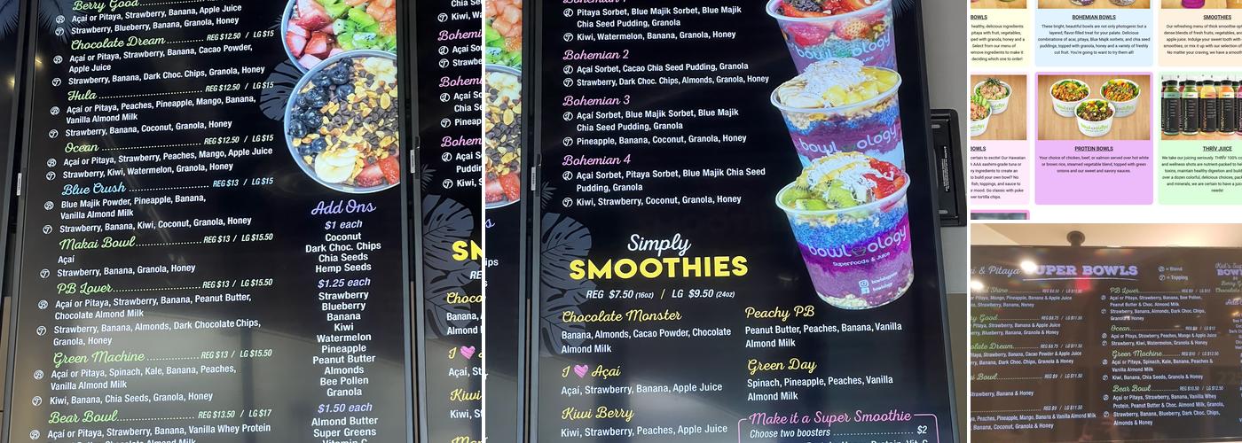 Bowlology Menu