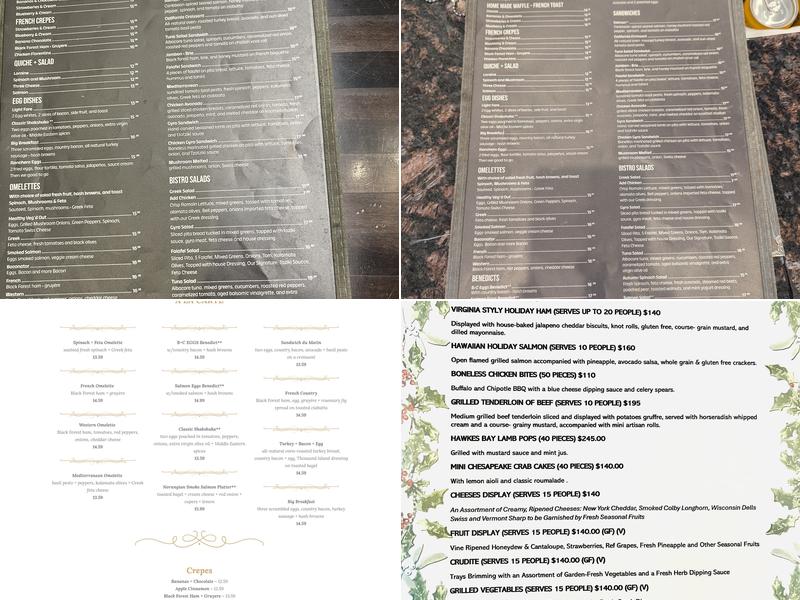 Bread & Chocolate Menu