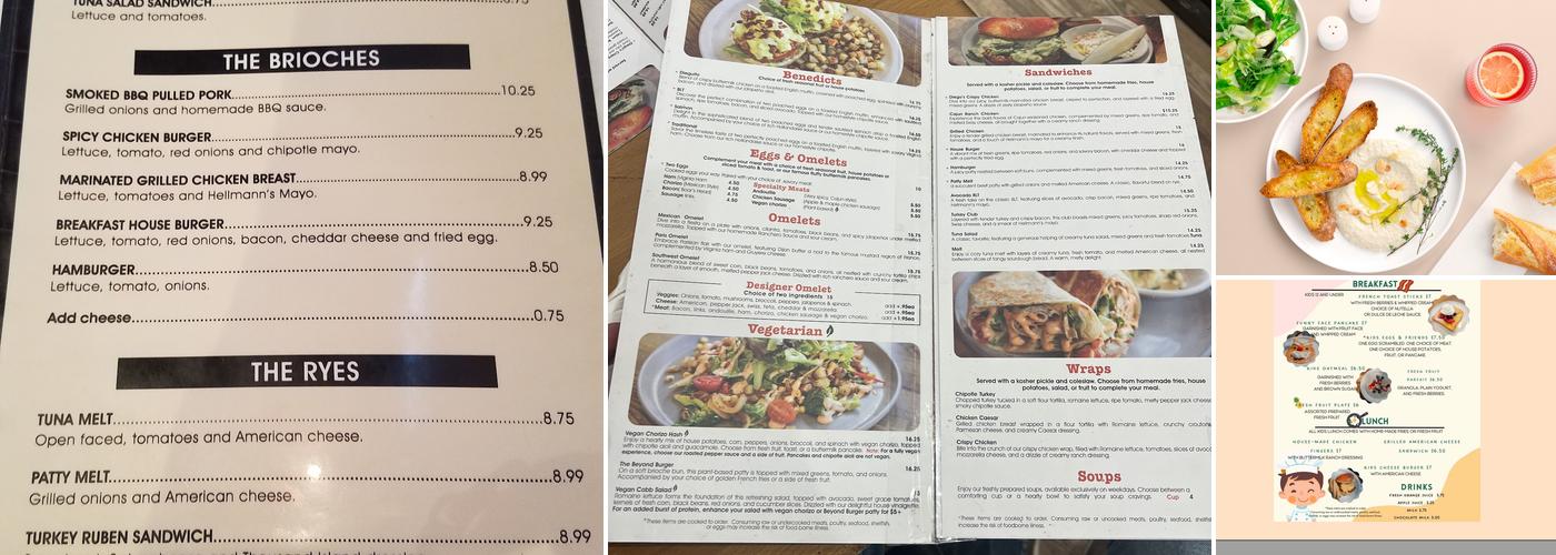 Breakfast House Menu