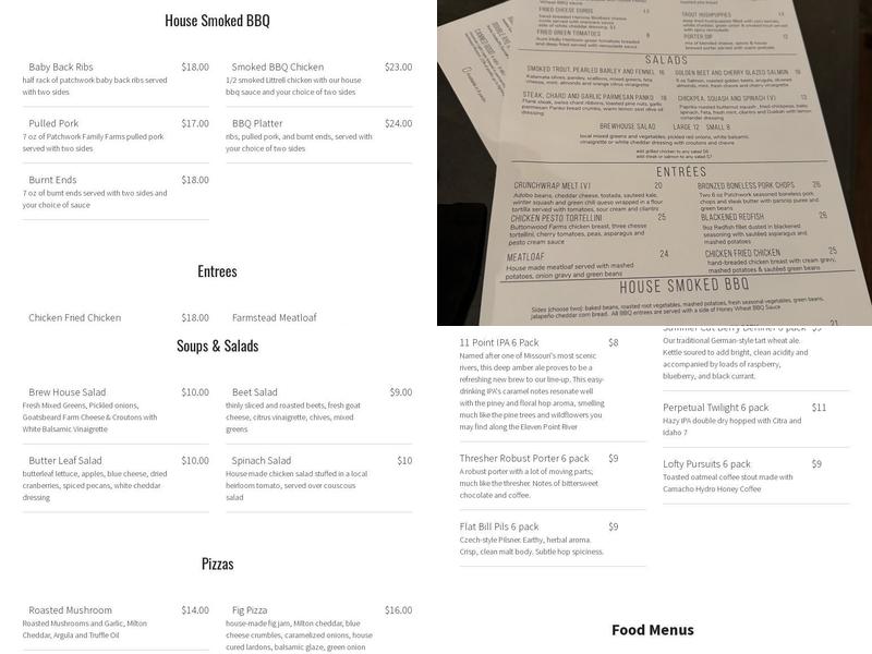 Broadway Brewery Menu
