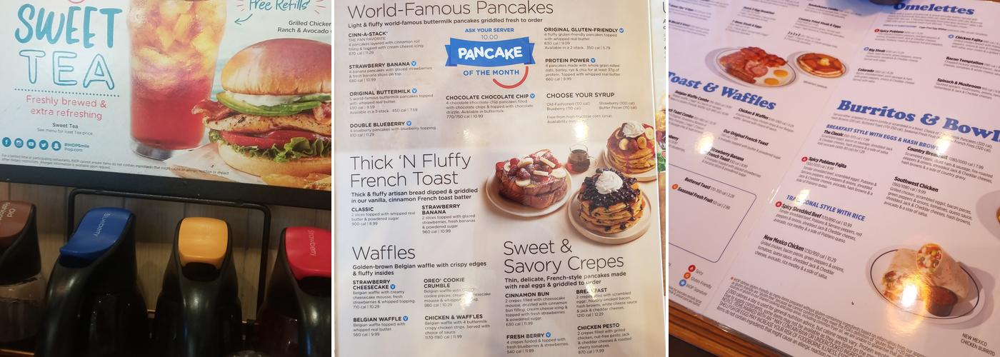 IHOP Menu
