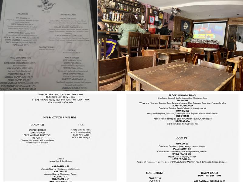 Brooklyn Moon Cafe Menu