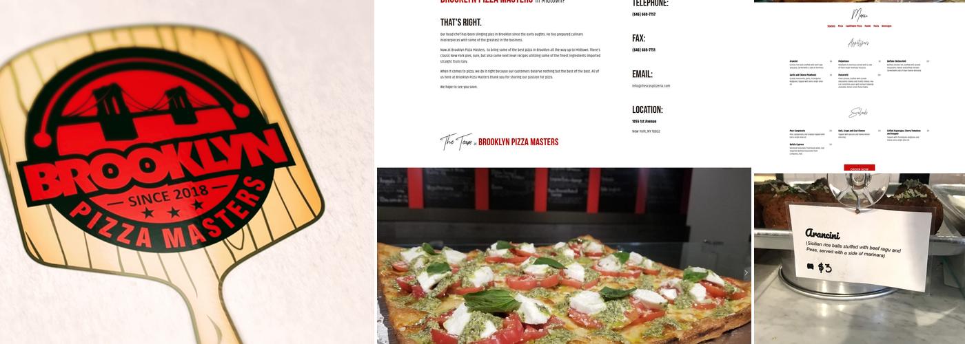 Brooklyn Pizza Masters Menu
