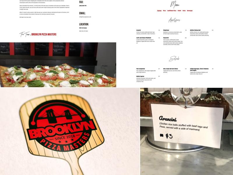 Brooklyn Pizza Masters Menu