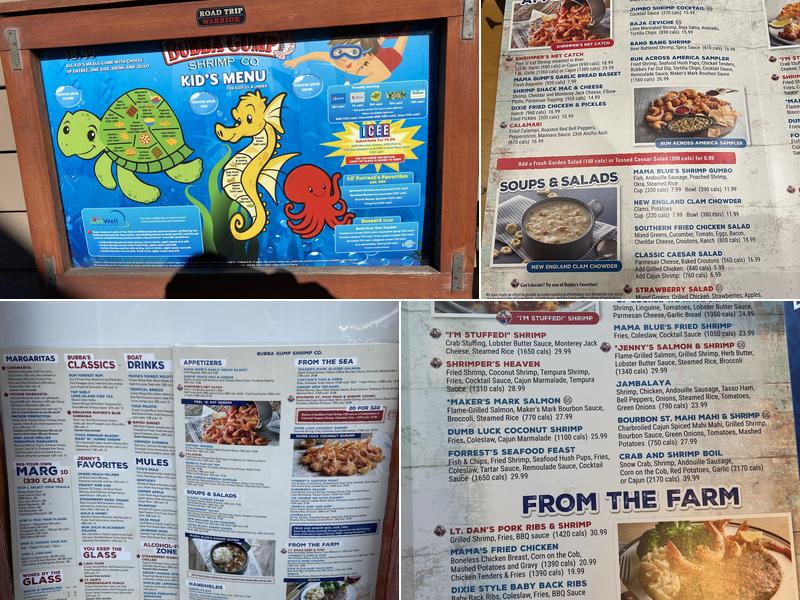 Bubba Gump Shrimp Co. Menu