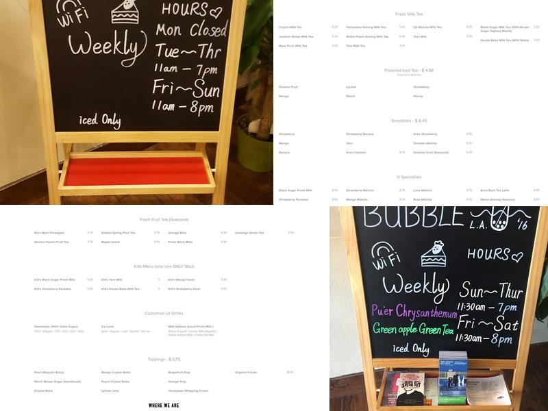 Bubble U Menu