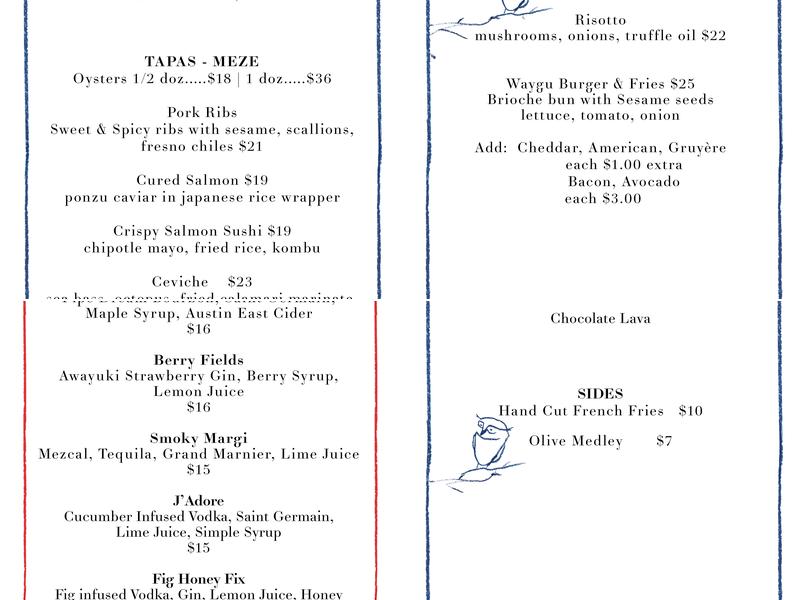 Bubo Menu
