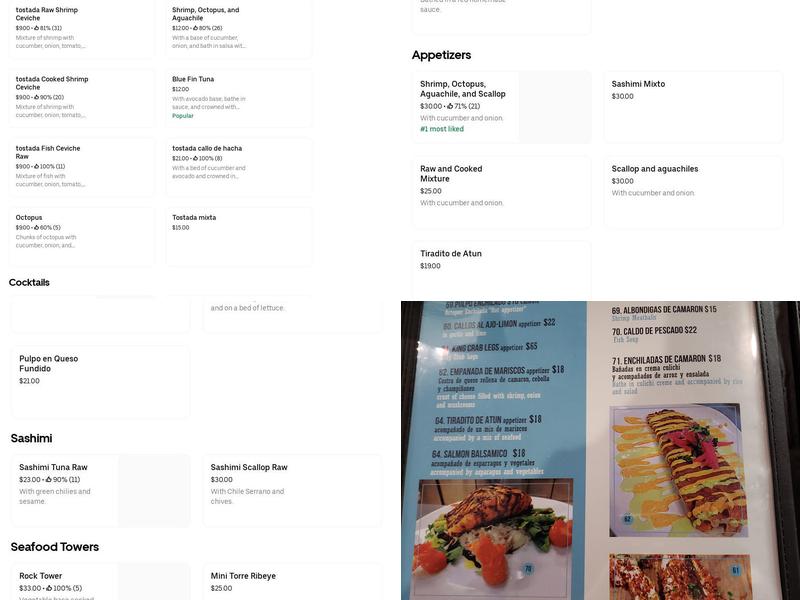 Buena Mesa Menu