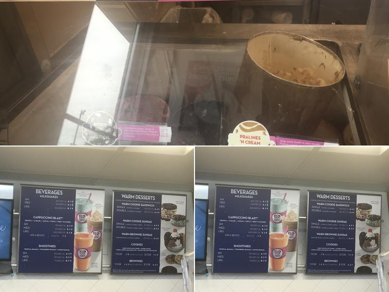 Baskin-Robbins Menu