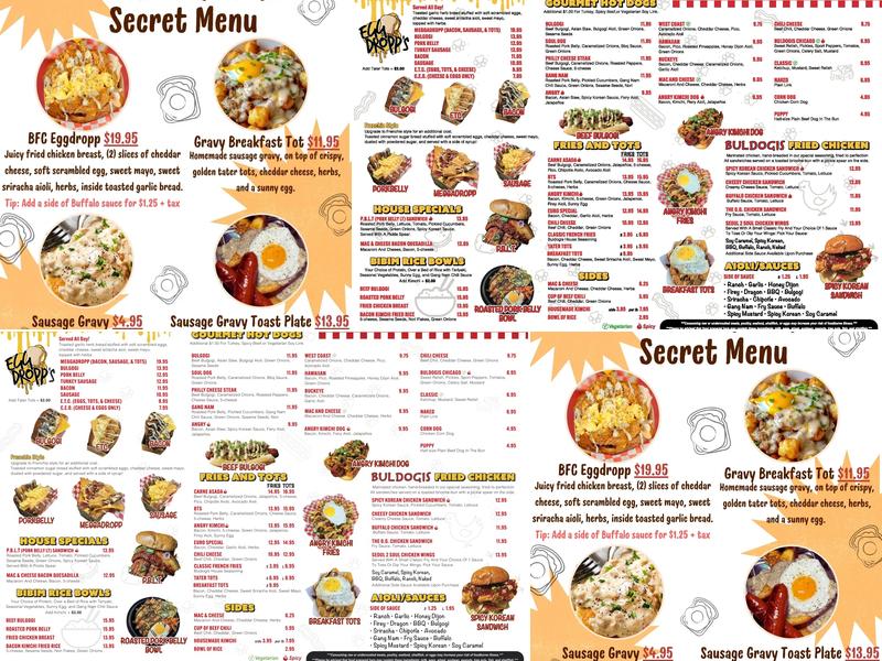 Buldogis Menu