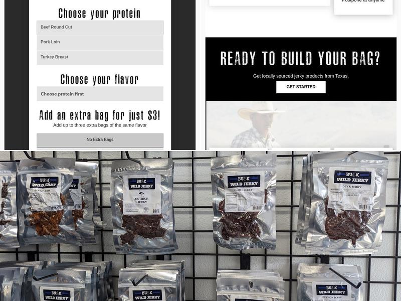 B.U.L.K Beef Jerky Menu